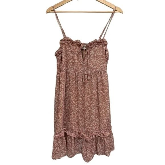 Dress Forum Dresses & Skirts - Dress Forum Danity Floral Print Sleeveless Mini Dress Mauve Size Small